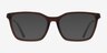 Armani Exchange AX3113F Shiny Transparent Brown AcétateMontures de lunettes de vue d'EyeBuyDirect, Avec des Verres Teintés