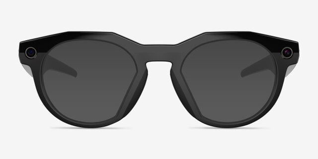 Oakley Meta HSTN Polished Black Plastic from EyeBuyDirect, with Tinted Lenses
