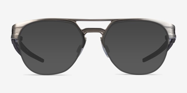 Oakley Latch Ti Silver TitaniumEyeglass Frames from EyeBuyDirect, with Tinted Lenses