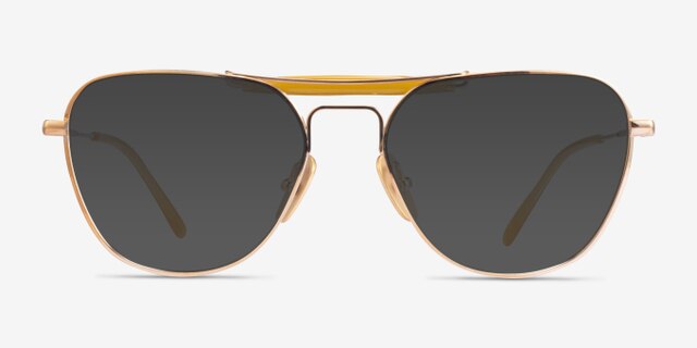 Ray-Ban RB8064V Gold TitaniumEyeglass Frames from EyeBuyDirect, with Tinted Lenses