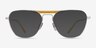 Ray-Ban RB8064V Brushed Silver TitaniumEyeglass Frames from EyeBuyDirect, with Tinted Lenses