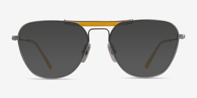 Ray-Ban RB8064V Demi Gloss Pewter TitaniumEyeglass Frames from EyeBuyDirect, with Tinted Lenses