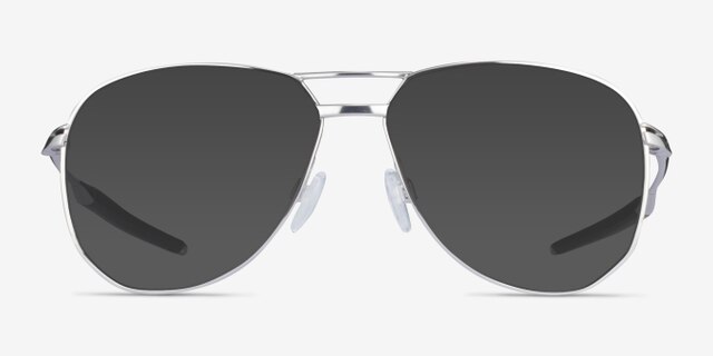 Oakley Contrail Ti Rx Polished Chrome TitaniumEyeglass Frames from EyeBuyDirect, with Tinted Lenses