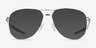 Oakley Contrail Ti Rx Polished Chrome TitaniumEyeglass Frames from EyeBuyDirect, with Tinted Lenses