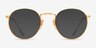 Ray-Ban RB8247V Shiny Gold TitaniumEyeglass Frames from EyeBuyDirect, with Tinted Lenses