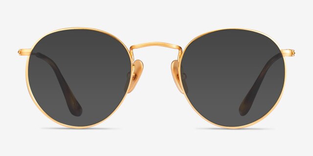 Ray-Ban RB8247V Gold TitaniumEyeglass Frames from EyeBuyDirect, with Tinted Lenses