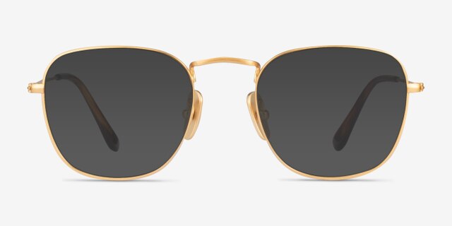 Ray-Ban RB8157V Frank Golden TitaniumEyeglass Frames from EyeBuyDirect, with Tinted Lenses