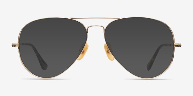 Ray-Ban RB8789 Shiny Gold TitaniumEyeglass Frames from EyeBuyDirect, with Tinted Lenses