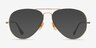 Ray-Ban RB8789 Shiny Gold TitaniumEyeglass Frames from EyeBuyDirect, with Tinted Lenses