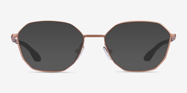Oakley Sobriquet Matte Rose Gold TitaniumEyeglass Frames from EyeBuyDirect, with Tinted Lenses
