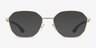 Oakley Sobriquet Matte Gold TitaniumEyeglass Frames from EyeBuyDirect, with Tinted Lenses