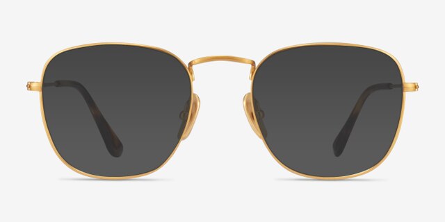 Ray-Ban RB8157V Frank Matte Gold TitaniumMontures de lunettes de vue d'EyeBuyDirect, Avec des Verres Teintés