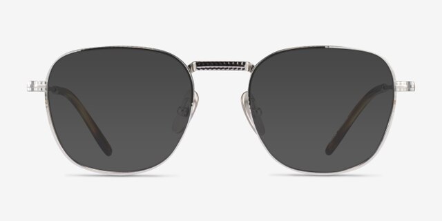 Ray-Ban RB8258V Frank Silver TitaniumEyeglass Frames from EyeBuyDirect, with Tinted Lenses