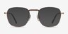 Ray-Ban RB8258V Frank Brown TitaniumEyeglass Frames from EyeBuyDirect, with Tinted Lenses