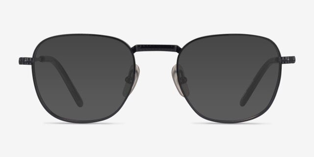 Ray-Ban RB8258V Frank Shiny Black TitaniumEyeglass Frames from EyeBuyDirect, with Tinted Lenses