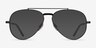 Ray-Ban RB8225V Aviator Shiny Black TitaniumEyeglass Frames from EyeBuyDirect, with Tinted Lenses