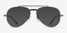 Ray-Ban RB8225V Aviator Gunmetal TitaniumEyeglass Frames from EyeBuyDirect, with Tinted Lenses