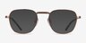 Ray-Ban RB8258V Frank Shiny Rose Gold TitaniumEyeglass Frames from EyeBuyDirect, with Tinted Lenses