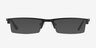 Malmo Black MetalEyeglass Frames from EyeBuyDirect, with Tinted Lenses