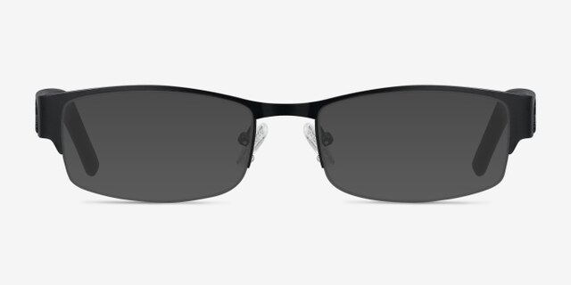 Chilliwack Black MetalEyeglass Frames from EyeBuyDirect, with Tinted Lenses