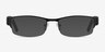Chilliwack Black MetalEyeglass Frames from EyeBuyDirect, with Tinted Lenses