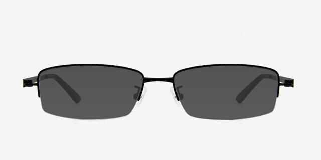 Cassi Black MetalEyeglass Frames from EyeBuyDirect, with Tinted Lenses