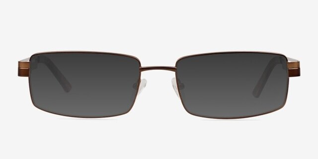 Branden Bronze MetalEyeglass Frames from EyeBuyDirect, with Tinted Lenses