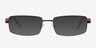 Branden Bronze MetalEyeglass Frames from EyeBuyDirect, with Tinted Lenses