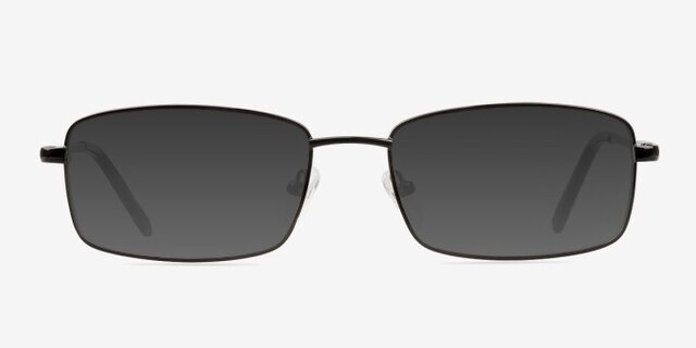 Braydon Black MetalEyeglass Frames from EyeBuyDirect, with Tinted Lenses