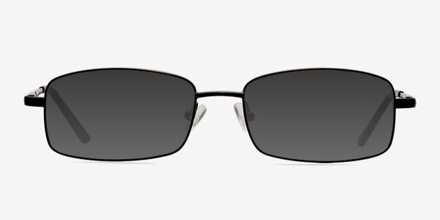 Brodie Black MetalEyeglass Frames from EyeBuyDirect, with Tinted Lenses