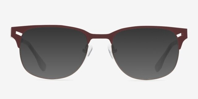 Merrion Coffee MetalEyeglass Frames from EyeBuyDirect, with Tinted Lenses