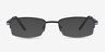 Brian Noir MétalMontures de lunettes de vue d'EyeBuyDirect, Avec des Verres Teintés