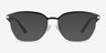 Berkeley Black MetalEyeglass Frames from EyeBuyDirect, with Tinted Lenses