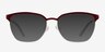 Berkeley Burgundy MetalEyeglass Frames from EyeBuyDirect, with Tinted Lenses