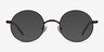 Socrates Gunmetal MetalEyeglass Frames from EyeBuyDirect, with Tinted Lenses