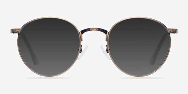 Fitzgerald Bronze MétalMontures de lunettes de vue d'EyeBuyDirect, Avec des Verres Teintés