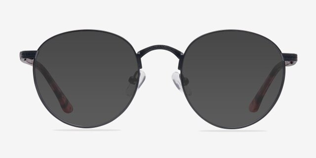 Fitzgerald Black MetalEyeglass Frames from EyeBuyDirect, with Tinted Lenses