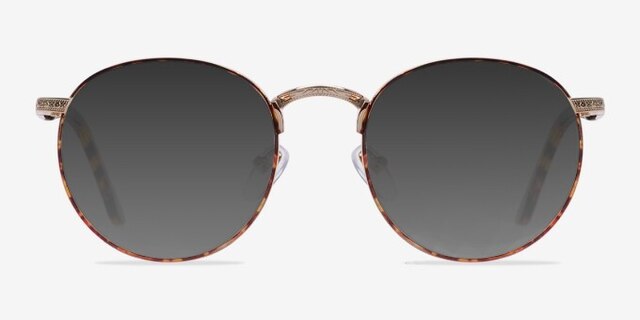 Basquiat Tortoise MetalEyeglass Frames from EyeBuyDirect, with Tinted Lenses