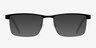 Time Square Black MetalEyeglass Frames from EyeBuyDirect, with Tinted Lenses