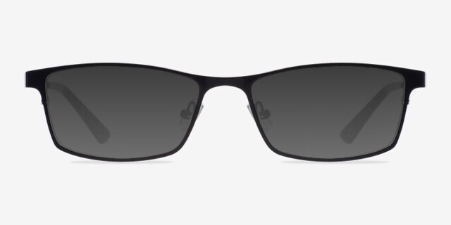 Bradford Noir MétalMontures de lunettes de vue d'EyeBuyDirect, Avec des Verres Teintés