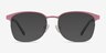 Dancer Pink & Silver MetalEyeglass Frames from EyeBuyDirect, with Tinted Lenses