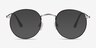Daydream Black Silver MétalMontures de lunettes de vue d'EyeBuyDirect, Avec des Verres Teintés