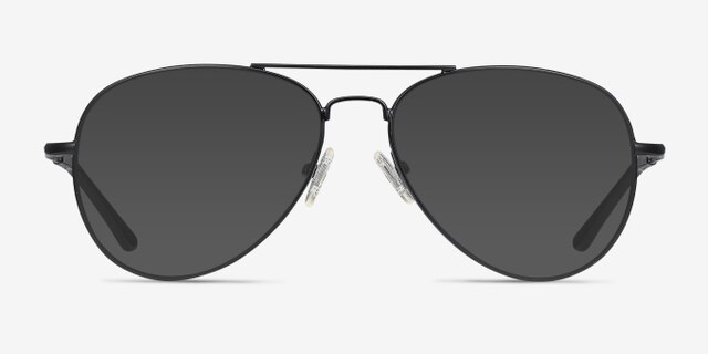 Nantes Black MetalEyeglass Frames from EyeBuyDirect, with Tinted Lenses