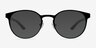 Outline Black Steel & Wood Wood-textureEyeglass Frames from EyeBuyDirect, with Tinted Lenses