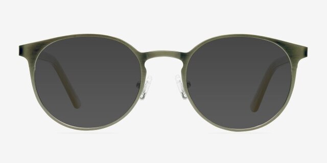 Outline Matte Steel & Acetate AcetateEyeglass Frames from EyeBuyDirect, with Tinted Lenses
