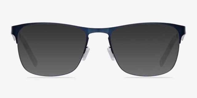 Bethnal Green Navy MetalEyeglass Frames from EyeBuyDirect, with Tinted Lenses