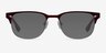 Merrion Burgundy MetalEyeglass Frames from EyeBuyDirect, with Tinted Lenses