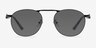Tarantino Matte Black MetalEyeglass Frames from EyeBuyDirect, with Tinted Lenses