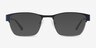 Admire Navy MetalEyeglass Frames from EyeBuyDirect, with Tinted Lenses