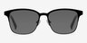 Intense Matte Black Acetate-metalEyeglass Frames from EyeBuyDirect, with Tinted Lenses